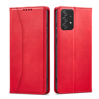 Magnet Fancy Case Case for Samsung Galaxy A52 5G Pouch Wallet Card Holder Red