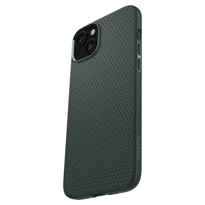 Etui Spigen Liquid Air na iPhone 15 Plus - ciemnozielone