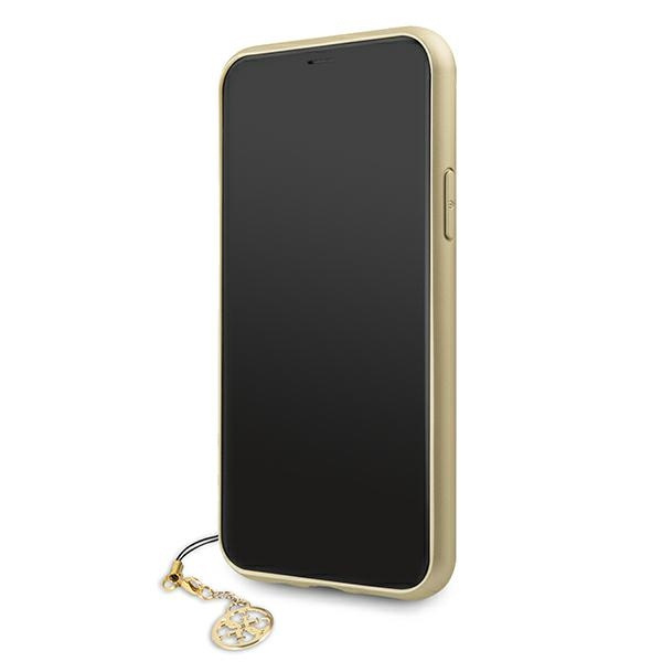 Guess GUHCN61GF4GBR iPhone 11 6.1&quot; / Xr braun/braune Hartschale 4G Charms Collection