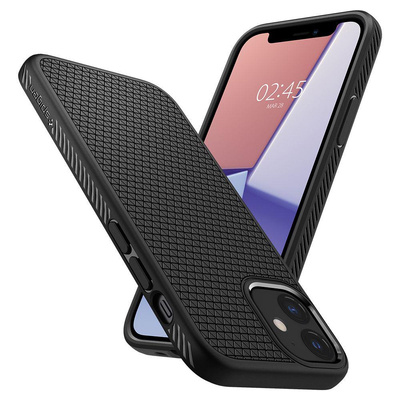 Spigen Liquid Air Hülle für iPhone 12 mini – Mattschwarz