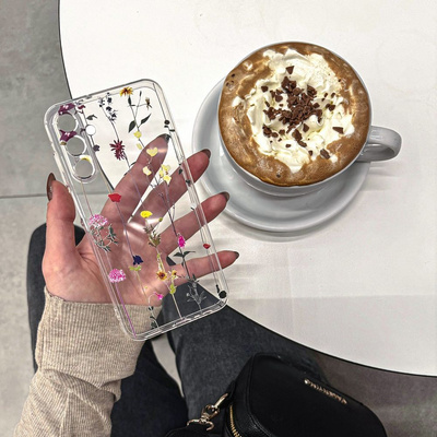 Etui Tech-Protect FlexAir+ na Samsung Galaxy A55 5G - kolorowe kwiaty
