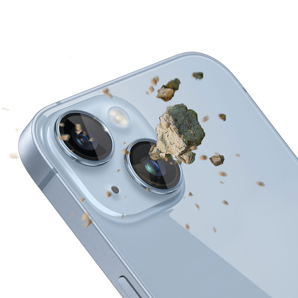 Osłona aparatu 3mk Lens Protection Pro na iPhone 14 - niebieska