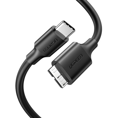Ugreen Kabel USB Typ C - Micro-USB Typ B SuperSpeed ​​​​3.0 1 m schwarz (US312 20103)
