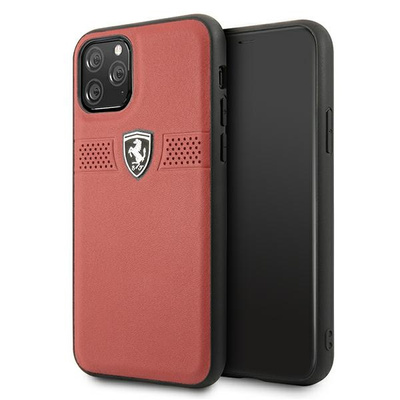 Ferrari FEOBAHCN58RE iPhone 11 Pro 5.8&quot; rot/rot Hardcase Off Track Leder