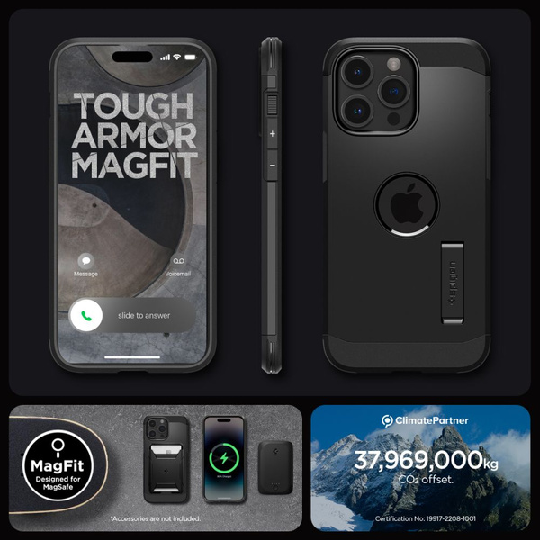 Spigen Tough Armor MagSafe case for iPhone 15 Pro - black
