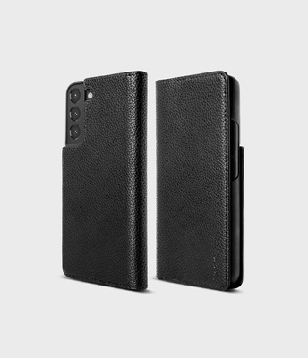 Ringke Folio Signature Flip Leather Case für Samsung Galaxy S22+ (S22 Plus) Schwarz (FSS118R262)