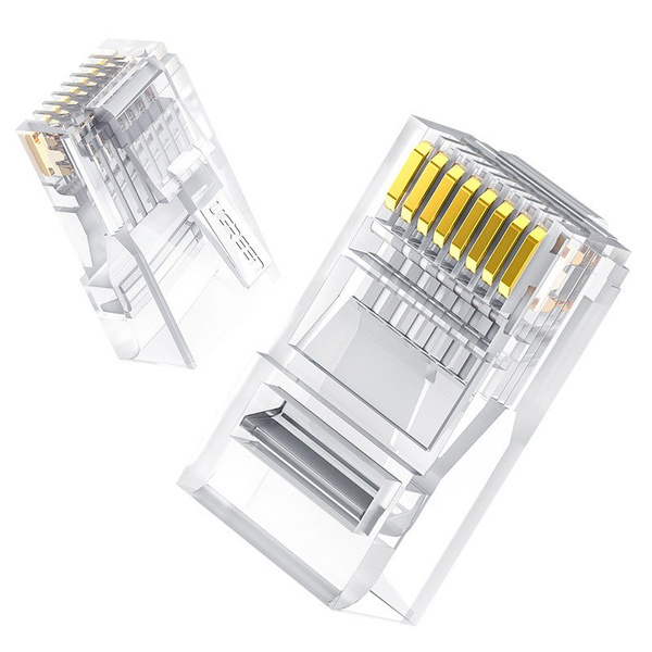 Ugreen 10x Stecker Stecker Kupplung Ende RJ45 8P8C Cat 6 transparent (50961)