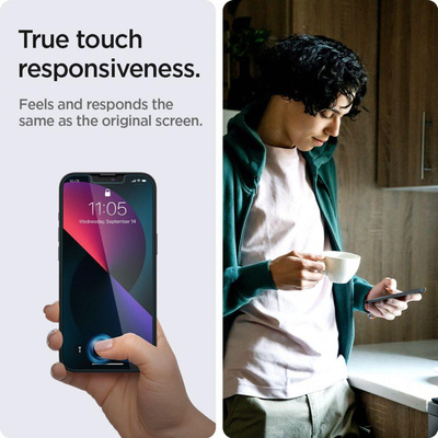 Spigen Glas.tR EZ Fit Tempered Glass for iPhone 13 / 13 Pro / 14 / 16e - 2 pcs.