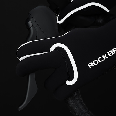 Rękawiczki rowerowe Rockbros pełne, wodoodporne, rozmiar: L/XL - czarne