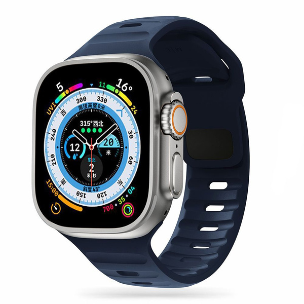 Tech-Protect IconBand Line Strap for Apple Watch 4 / 5 / 6 / 7 / 8 / 9 / SE / Ultra 1 / 2 (42/44/45/49 mm) - Navy Blue