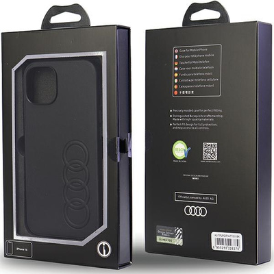 Etui Audi Synthetic Leather na iPhone 14 - czarne