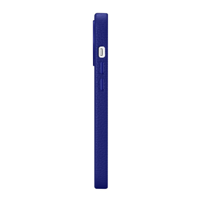 iCarer Litchi Premium Leather Case iPhone 14 Pro Magnetic Leather Case with MagSafe Dark Blue (WMI14220710-DB)