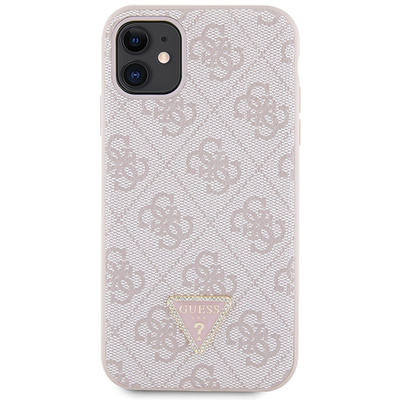 Guess GUHCN61P4TDSCPP Case for iPhone 11 / Xr - Pink Crossbody 4G Metal Logo