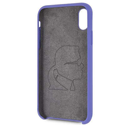 Karl Lagerfeld Silikonhülle für iPhone X/Xs - Lila