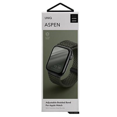 Uniq Aspen Braided strap for Apple Watch 1/2/3/4/5/6/7/8/SE/SE2 40/38/41mm - green