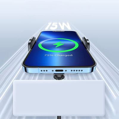 Joyroom Auto-Magnethalterung Qi-Induktionskabelloses Ladegerät 15 W (MagSafe-kompatibel für iPhone) für Armaturenbrett (JR-ZS295)