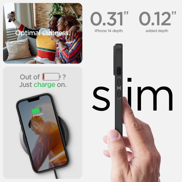 Spigen Ultra Hybrid iPhone 14 Case - Matte Black