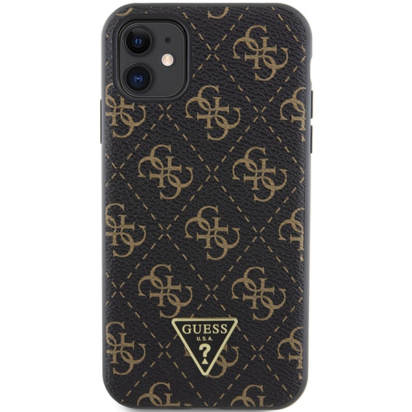 Etui Guess 4G Triangle Metal Logo na iPhone 11 / XR - czarne