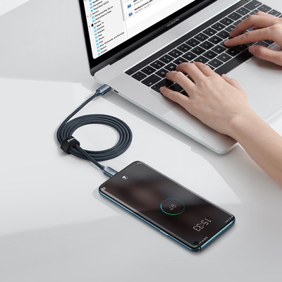 Baseus CAJY000601 USB-C – USB-C PD-Kabel 100 W 5 A 480 Mbit/s 1,2 m – Schwarz