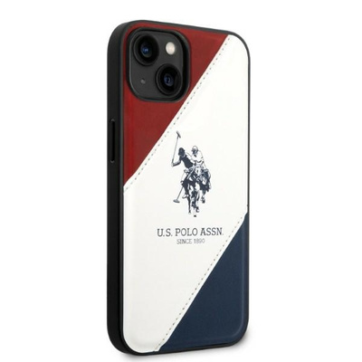 US Polo USHCP14MPSO3 iPhone 14 Plus 6.7&quot; white/white Tricolor Embossed