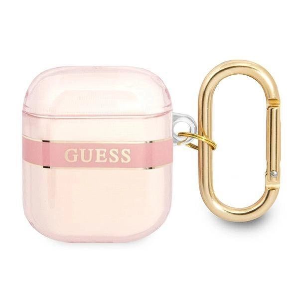 Guess GUA2HHTSP AirPods cover pink/pink Strap Collection