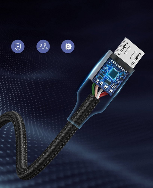 Ugreen US290 60146 USB-A / micro USB 2.4A cable 1m - gray