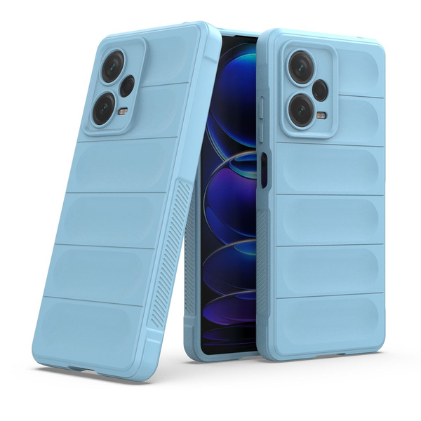 Magic Shield Case für Xiaomi Redmi Note 12 Pro+ flexible Panzerhülle Hellblau