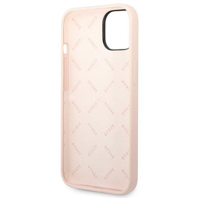 Guess GUHCP14MSLTGP iPhone 14 Plus 6.7&quot; pink/pink Hardcase Silikondreieck