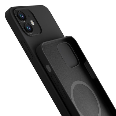 3mk Silikonhülle für iPhone 12 mini – schwarz