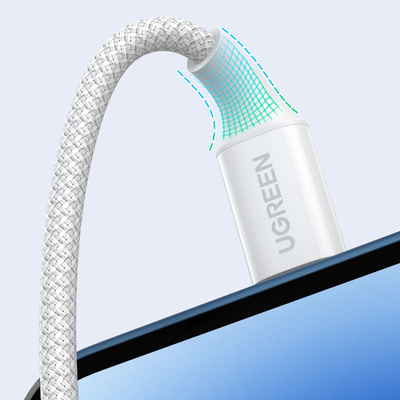 Ugreen US557 USB-C / USB-C PD-Kabel 100 W 1,5 m – weiß