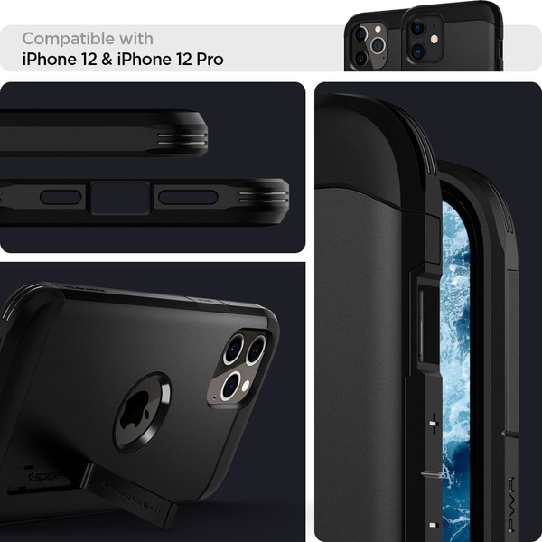 Spigen Tough Armor Case for iPhone 12 / iPhone 12 Pro - Black