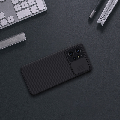 Xiaomi Redmi Note 12 Armored Case with Nillkin CamShield Case - Black