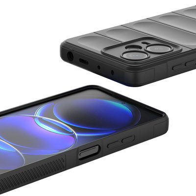 Magic Shield Case etui do Xiaomi Redmi Note 12 Pro+ elastyczny pancerny pokrowiec czerwone