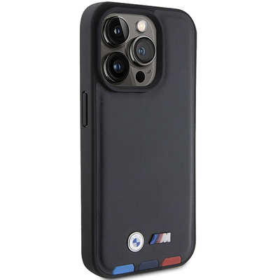 BMW BMHCP15L22PTDK iPhone 15 Pro 6.1&quot; black/black Leather Stamp Tricolor