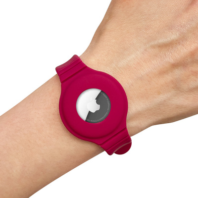 Flexible Hülle aus Silikon für Armband und Anhänger für Apple AirTag Locator grün