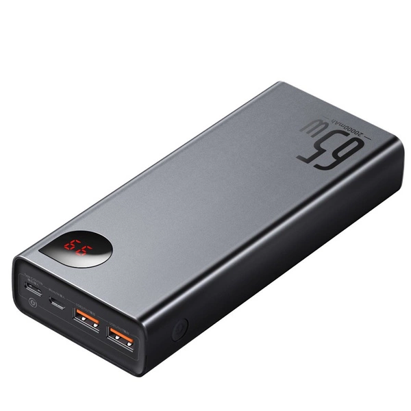 Powerbank Baseus Adaman 2x USB / 1x USB Type C / 1x micro USB 20000mAh 65W Quick Charge 4.0 Power Delivery noir (PPIMDA-D01)