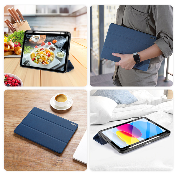 Dux Ducis Domo case iPad 10.9'' 2022 (10th generation) smart cover stand blue