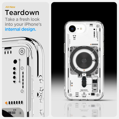 Spigen Ultra Hybrid MagSafe Case für iPhone 16e Neo One - Transparent