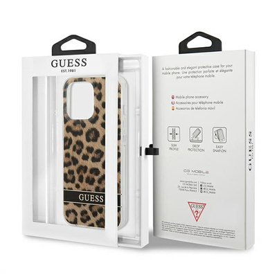 Guess GUHCP13LHSLEOW iPhone 13 Pro / 13 6.1&quot; Braun/Braun Hardcase Leopard