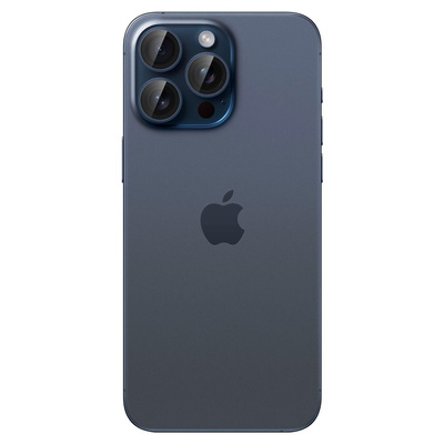 Osłona aparatu Spigen Optik.tR EZ Fit Camera Protector na iPhone 14 Pro / Pro Max / 15 Pro / Pro Max - tytan błękitny 2 szt.