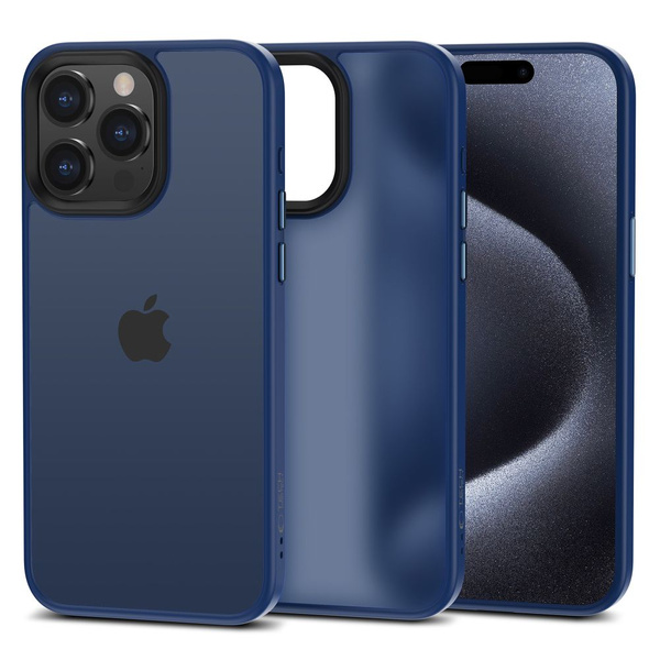 Etui Tech-Protect MagMat na iPhone 15 Pro Max - granatowy mat