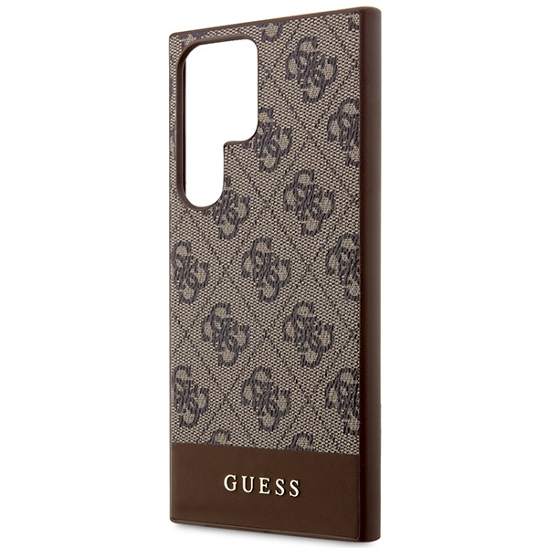 Guess GUHCS23LG4GLBR S23 Ultra S918 brown/brown hardcase 4G Stripe Collection