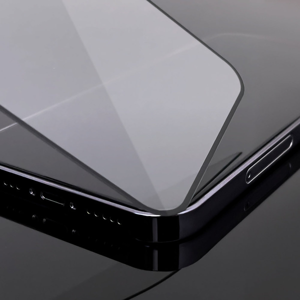 Wozinsky Super Tough Full Glue Tempered Glass Full Screen With Frame Case Friendly Samsung Galaxy A22 5G Black