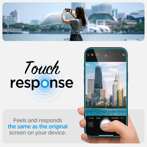 Spigen Glas.tR EZ Fit Tempered Glass for iPhone 15 Plus / 16 Plus