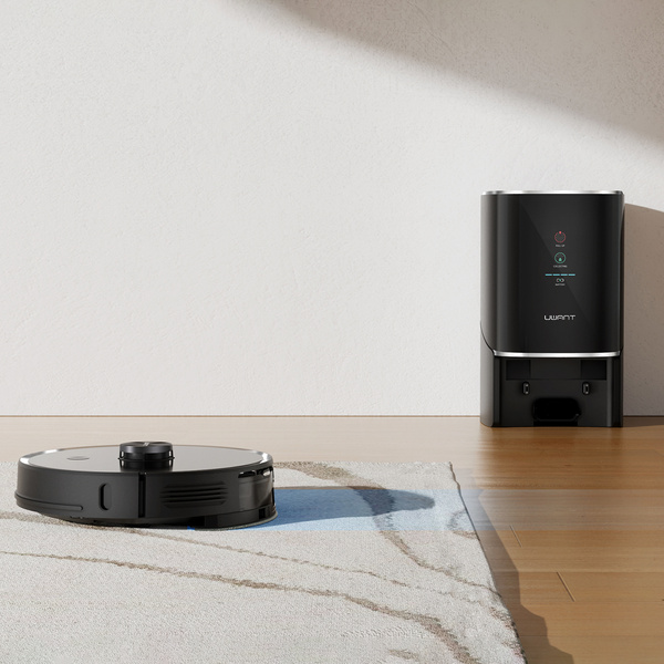 Robot sprzątający odkurzacz UWANT U100 z funkcją mopa + stacja ładująca / czyszcząca - czarny