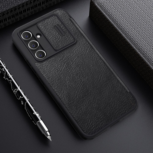 Nillkin Qin Leather Pro Case Case for Samsung Galaxy A54 5G Flip Cover Camera Protector Black