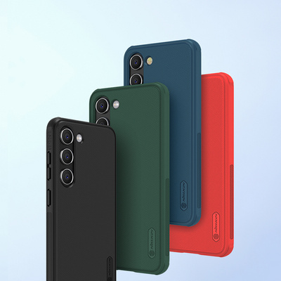 Nillkin Super Frosted Shield Pro case for Samsung Galaxy S23+ armored cover + phone stand green