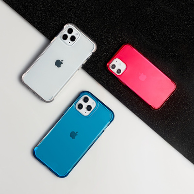 Raptic X-Doria Air Case für iPhone 14 Plus gepanzerte Hülle silber