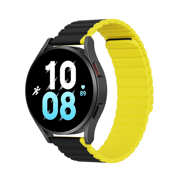 Universal Magnetic Samsung Galaxy Watch 6 Pro 6 6 Classic 5 Pro 5 5 Classic Dux Ducis Strap 20mm LD Version Black Yellow Hurtel