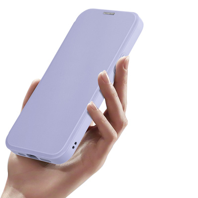 Dux Ducis Skin X Pro Magnetische Flip MagSafe Hülle iPhone 15 – Lila